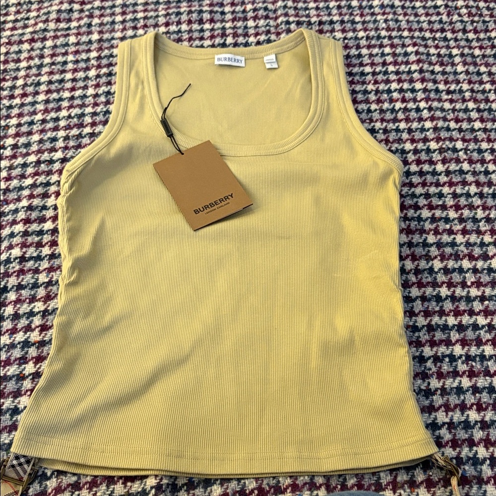 Burberry Mustard Yellow Tank Top